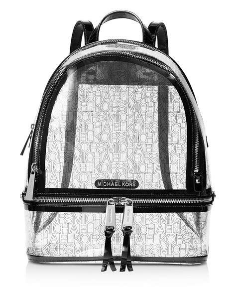 michael kors clear backpacks